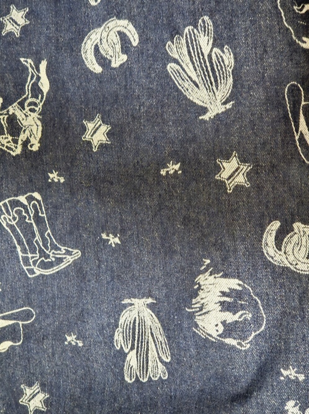 Cali1850 NWT Western Print Straight Leg Jeans | Cowboy Boots Cactus Rodeo | 7/28 - Picture 10 of 10